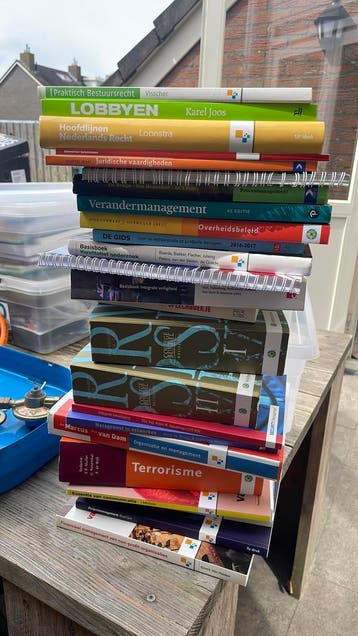 Boeken studie Integrale Veiligheid (2016-2017)