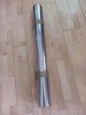 Grote rol doorzichtig tafelzeil 240x100cm - gratis