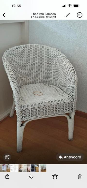 Witte Rotan Stoel - Comfortabel en Stijlvol