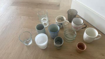 GRATIS glazen / mokken