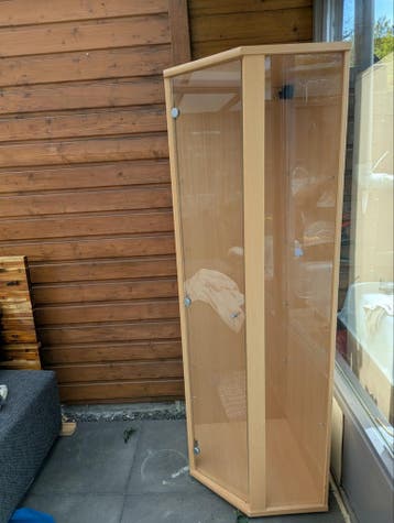 Glazen Vitrinekast - Hoekmodel