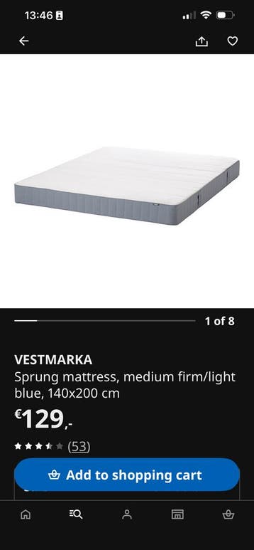 Free mattress 140x200