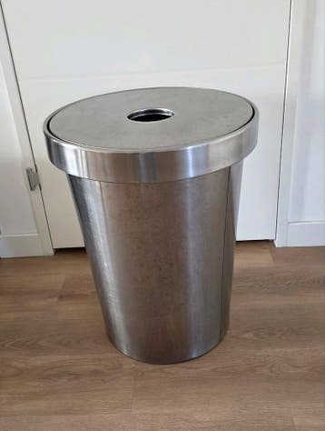 RVS wasmand IKEA, gebruikt, 59 cm hoog