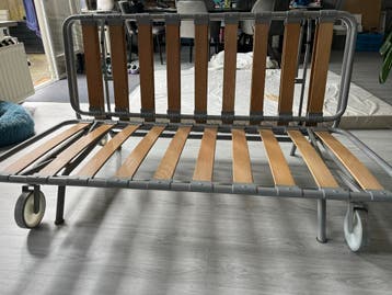 Opklapbaar logeerbed met matras - 160x200 cm