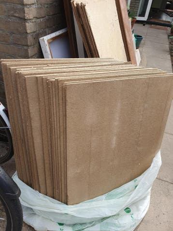 30+ platen isolatiemateriaal, diverse afmetingen