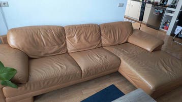 Comfortabele Leren Hoekbank - 260x160 cm