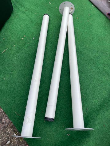 Set van 3 witte IKEA Adils tafelpoten