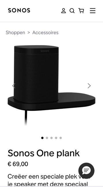 Sonos one shelf zwart - nieuw in doos