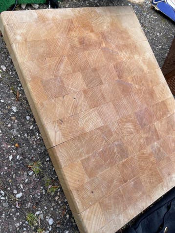 Robuuste houten snijplank - Gebruikt