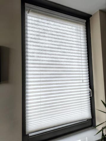 Witte plisségordijnen 100180 - 3 stuks