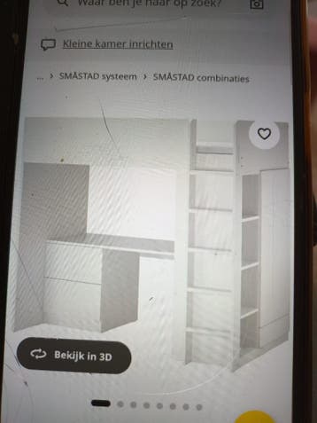 Gratis ophalen: hoogslaper Ikea stuva wit zwart