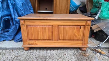 Grenen dekenkist voor upcycle project