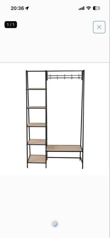 Kapstok/halkast Xenos - 100x35x170 cm - Utrecht