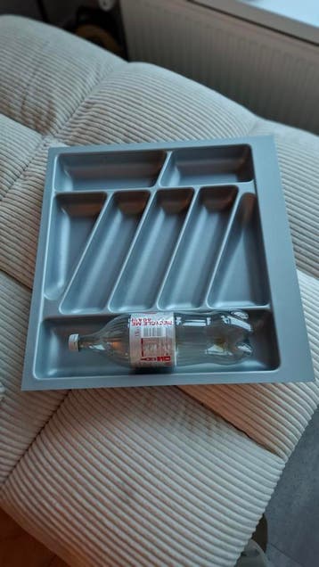 Bestekbak voor lades - Grijs kunststof