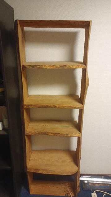 GRATIS natuurlijk handgemakt boekenkast