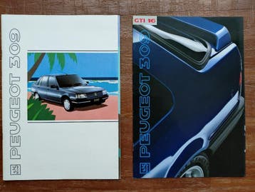 Verkoop brochures Peugeot 309 en 309 GTI