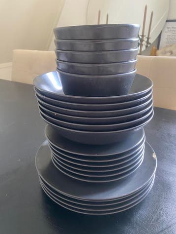 GRATIS ophalen servies ikea fargklar donkergrijs