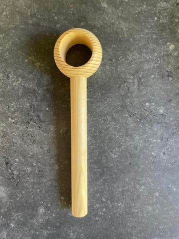 Steun gordijnrails grenen 28mm