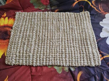 Natuurlijke Jute Vloermat - Handgeweven - 69x49