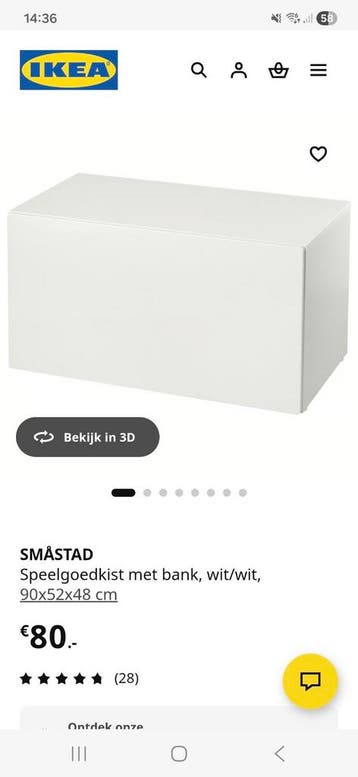 Ikea smastad. Eikenkleur