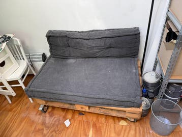 Palletbankje inclusief palletkussen