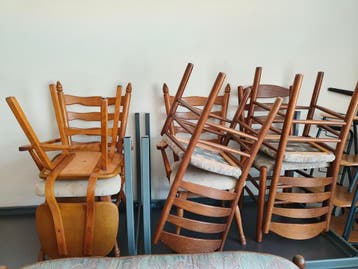 houten stoelen - gratis ophalen