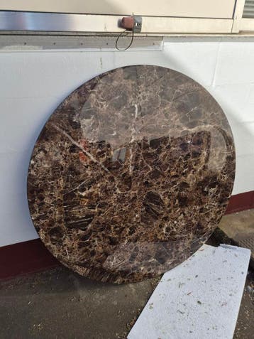 Gratis: marmerlook, rond en rechthoekig