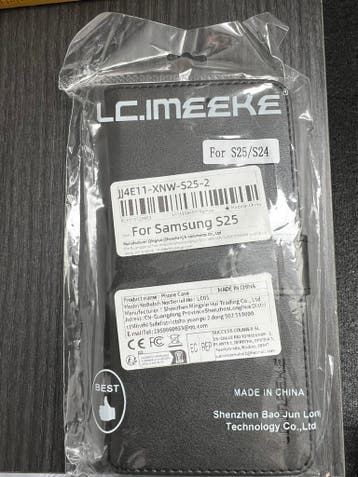 Nieuwe Wallet Case voor Samsung S25 / S24 - Zwart