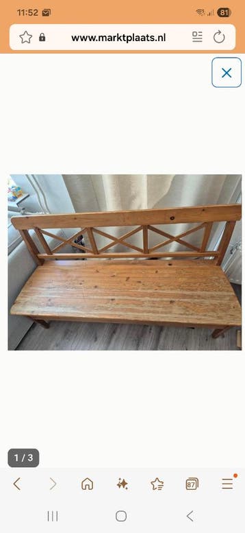 Gratis af te halen: Leuk bankje met opbergruimte. OPKNAPPER!