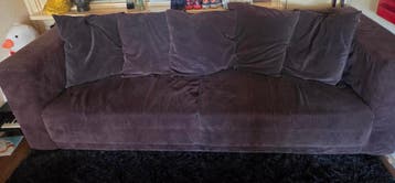 Comfortabele Grijze driezitsbank Gratis