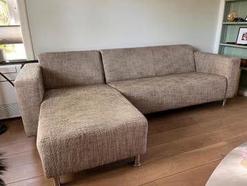Comfortabele hoekbank met chaise longue