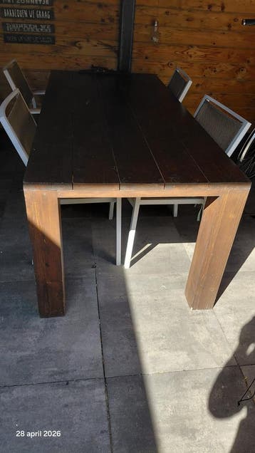 Steigerhouten tafel 200 x 90 cm
