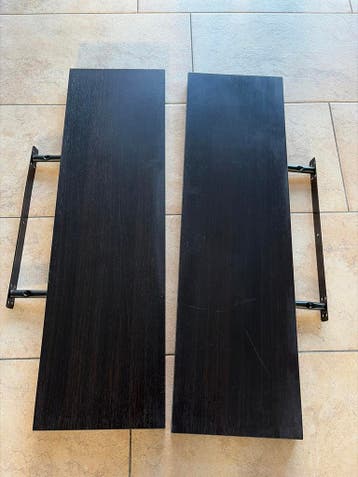 Zwevende wandplank donkerbruin