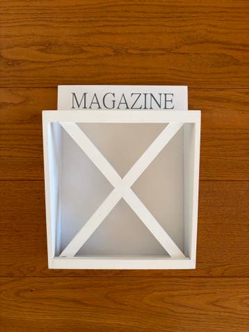 Witte Magazine Houder