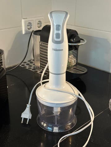 Tristar staafmixer met hakmolen - Wit