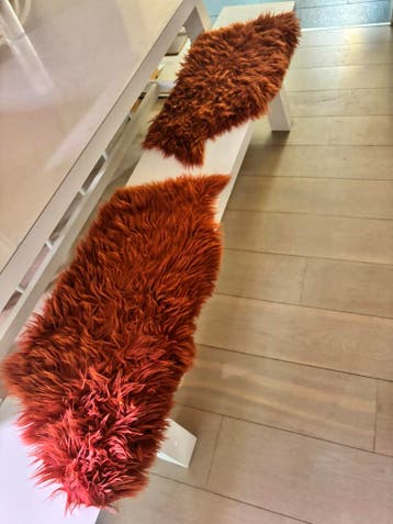 Gratis ophalen roest oranje kleedjes