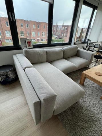 IKEA hoekbank (beige/grijs – licht gemêleerd)