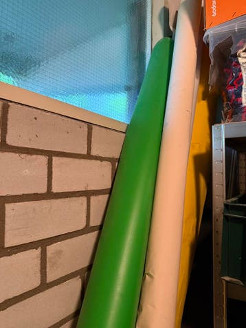 Groen vinyl achtergronddoek 270cm voor fotografie