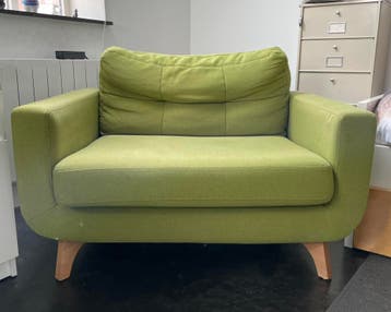 Groene loveseat