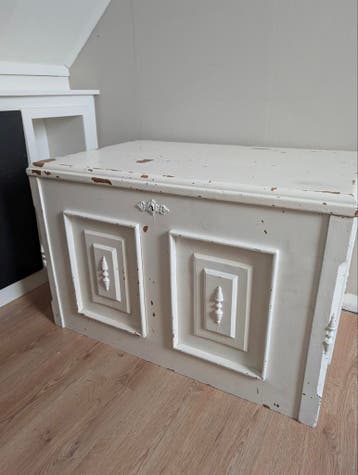 Grote houten dekenkist - gratis af te halen