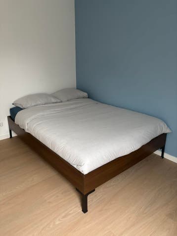 2x dekbedovertrek grijs/wit en blauw/wit