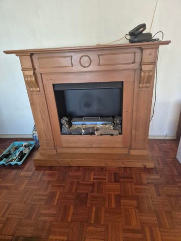 Schouw met haard bio ethanol