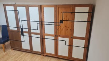 kledingkast opbergkast linnenkast 2 stuks gratis af te halen