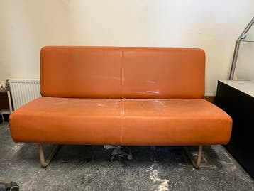 Oranje 2-zits bank