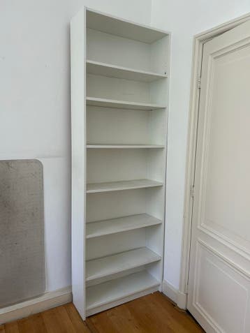 GRATIS MOET WEG - Witte IKEA Billy Boekenkast - 237x80x28 cm