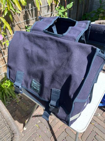 FastRider fietsfietstassen - Donkerblauw- canvas