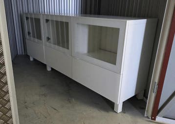 IKEA BESTÅ dressoir 180 cm glasdeuren en lades | nieuwstaat