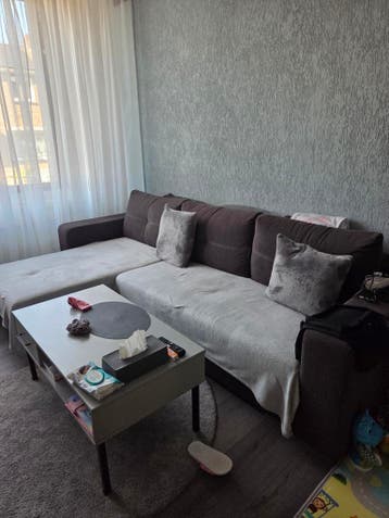 Grote hoekbank 278x90 met hoek 165