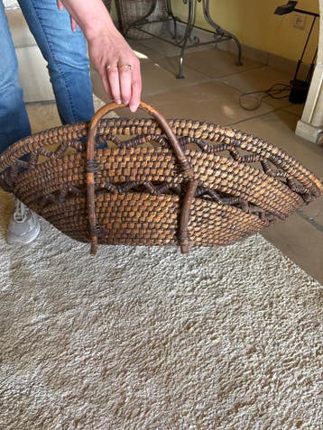 Decoratieve rieten mand - Gratis ophalen