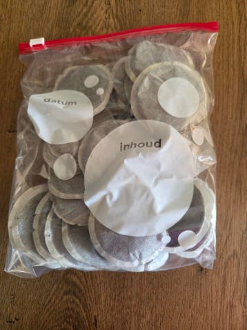 Koffie pads, donker en cappuccino gereserveerd
